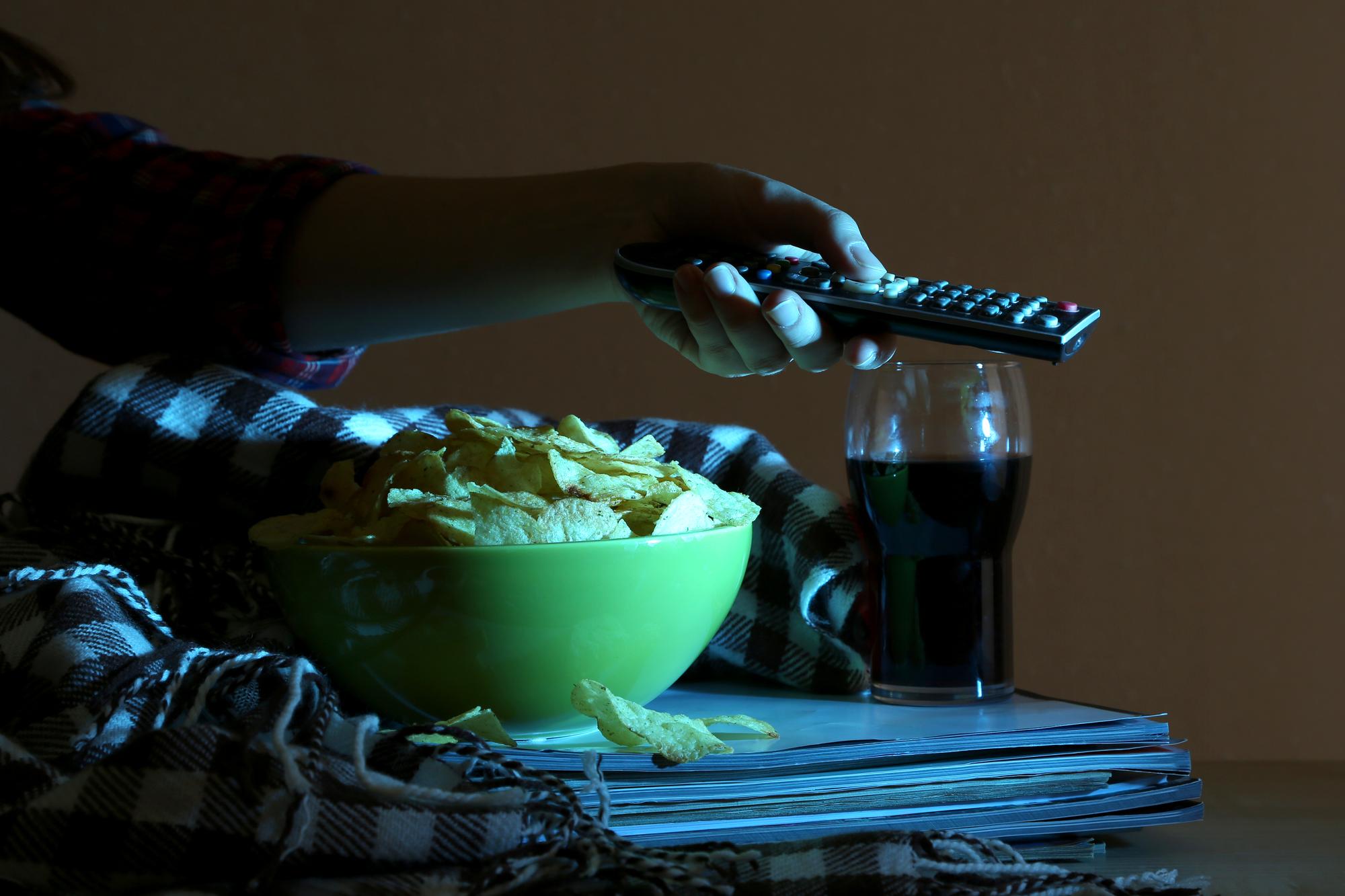 Editorial food composition with moody high-contrast bands